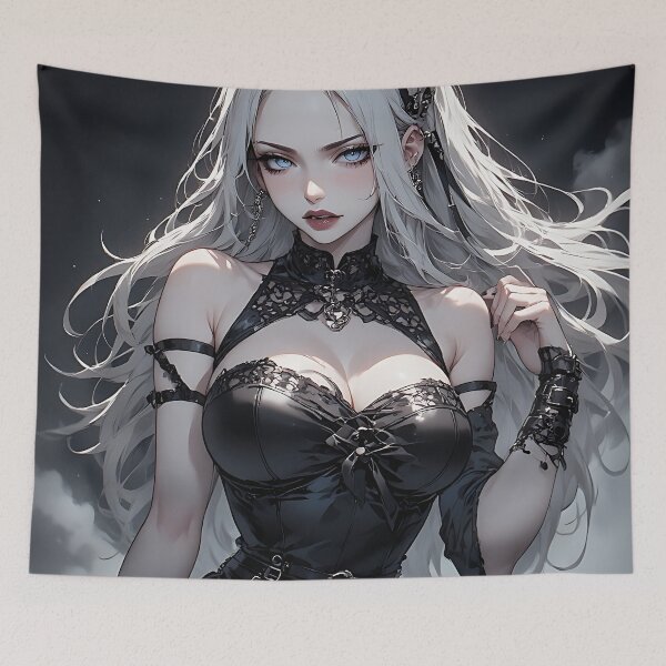 Item preview, Hot Halloween Anime Goth Girl Waifu 78 designed and sold by Your New Fixation.