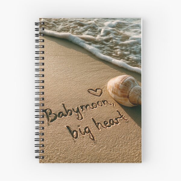 Item preview, Babymoon Big Heart Message in Beach Sand with Large Sea Snail Shell designed and sold by chase-thewave.