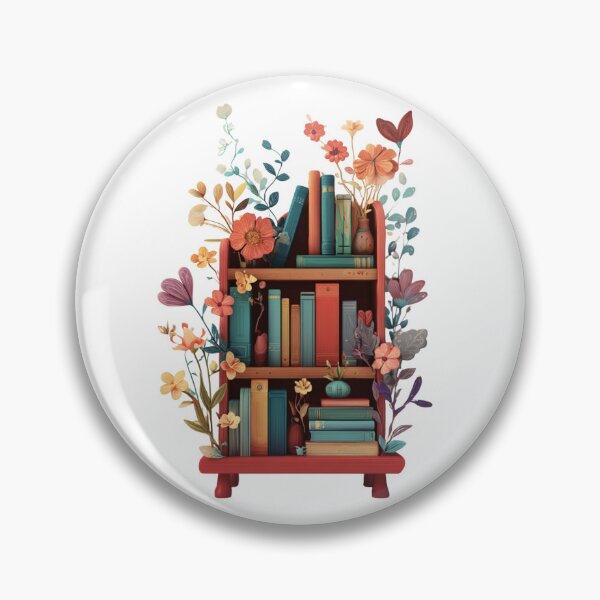 Item preview, Floral Bookshelf designed and sold by bubblyrainbow.