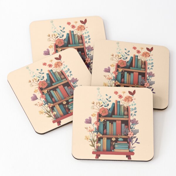 Item preview, Floral Bookshelf designed and sold by bubblyrainbow.