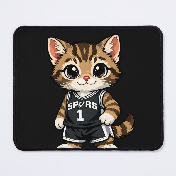 Item preview, Adorable Cat Basketball Team Uniform Number 1 designed and sold by Tsugraf Designs.
