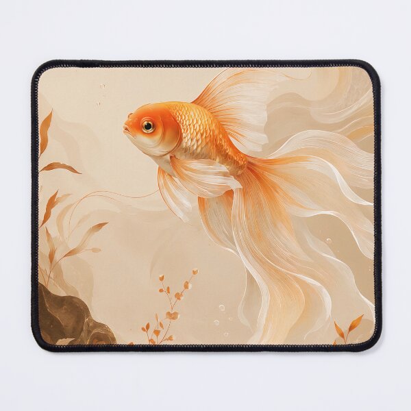 Item preview, Golden Dream Goldfish, Warm Earth Fantasy Art designed and sold by ms_illustration.