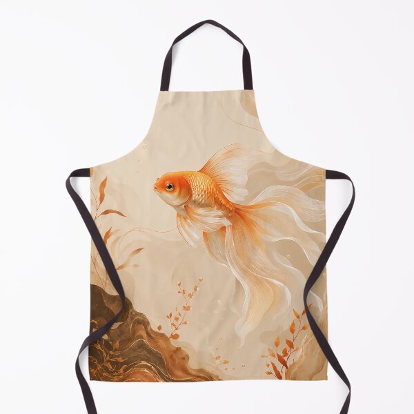 Item preview, Golden Dream Goldfish, Warm Earth Fantasy Art designed and sold by ms_illustration.