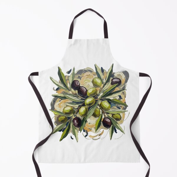 Item preview, Olive Branch Palette Knife Painting Mediterranean Botanical Art designed and sold by GymTanLaundry.