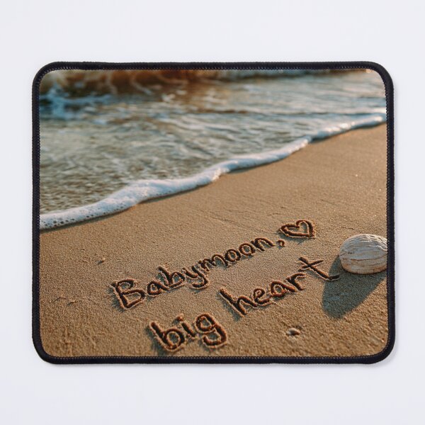 Item preview, Babymoon Big Heart Message in Sand with Clam Shell designed and sold by chase-thewave.