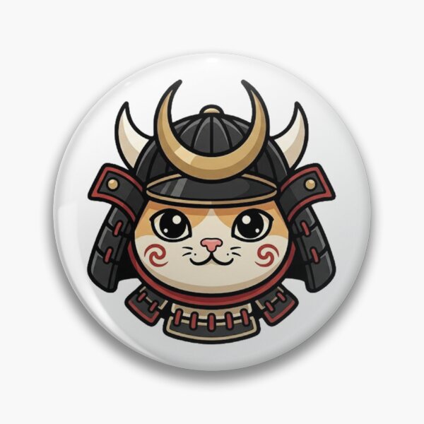 Artikelvorschau, Witziges Design für einen Katzen-Samurai-Helm entworfen und verkauft von Tiffany-Star.