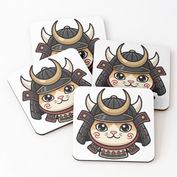 Item preview, Whimsical Cat Samurai Helmet Funny Design designed and sold by Tiffany-Star.