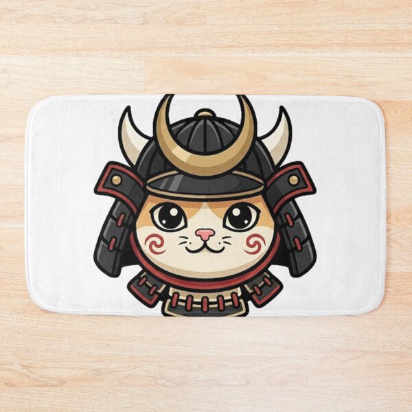 Item preview, Whimsical Cat Samurai Helmet Funny Design designed and sold by Tiffany-Star.