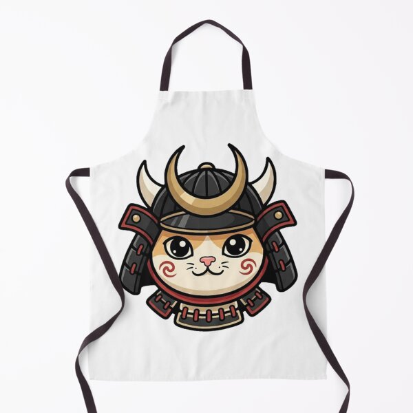 Artikelvorschau, Witziges Design für einen Katzen-Samurai-Helm entworfen und verkauft von Tiffany-Star.