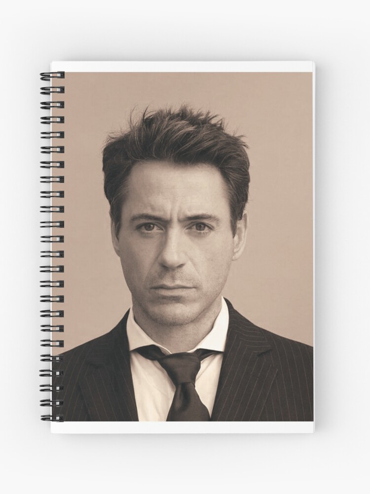 robert downey jr rdj photoshoot spiral notebook by http3 14ka redbubble redbubble