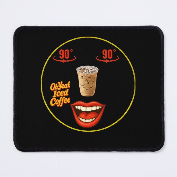 Item preview, Smiling Face Ice Coffee Nose Funny Caffeine Lover designed and sold by NapoliApparel.