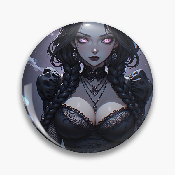 Item preview, Hot Halloween Anime Goth Girl Waifu 83 designed and sold by Your New Fixation.