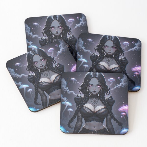 Item preview, Hot Halloween Anime Goth Girl Waifu 83 designed and sold by Your New Fixation.