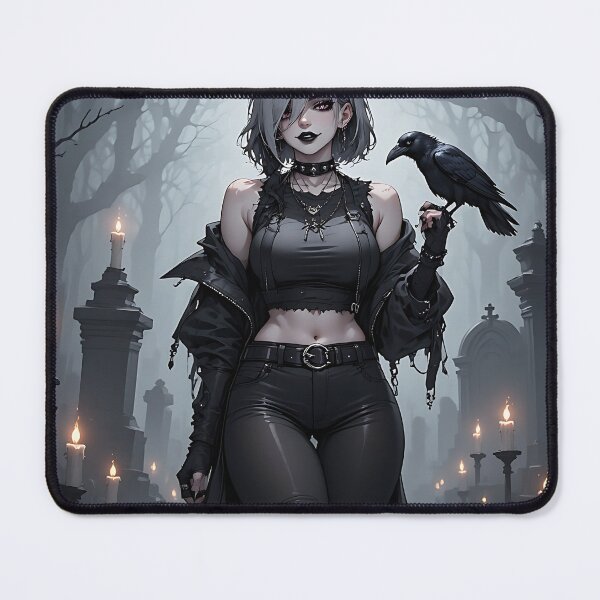 Item preview, Hot Halloween Anime Goth Girl Waifu 84 designed and sold by Your New Fixation.