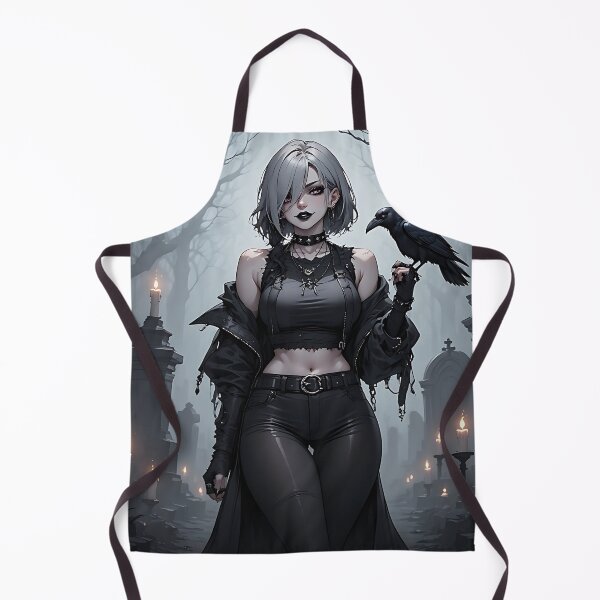 Item preview, Hot Halloween Anime Goth Girl Waifu 84 designed and sold by Your New Fixation.