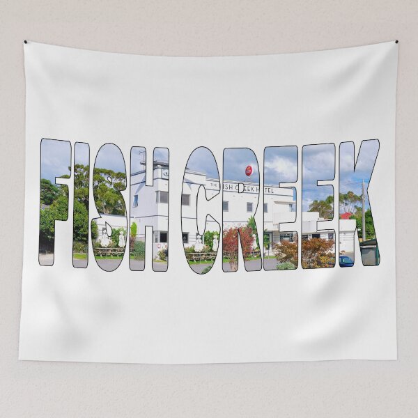 Item preview, FISH CREEK - Gippsland Victoria Hotel Pub with Fish on the Roof designed and sold by Adam Gormley.