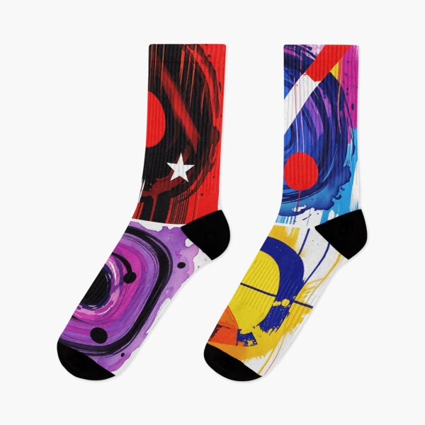 Item preview, cosmic pop geometry fluid colorful geometric abstract design designed and sold by SmashingDeals.