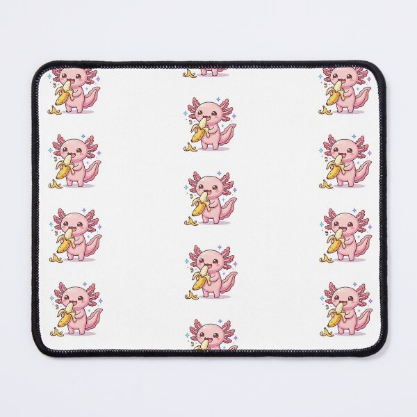 Item preview, Cute axolote eating banana designed and sold by CozyStudioJA.