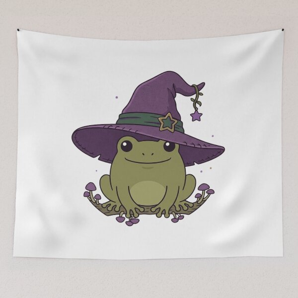 Item preview, Magical Frog Witch Hat Design designed and sold by Tiffany-Star.