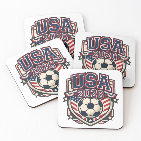 Item preview, USA 2026 Retro Football Fan Crest designed and sold by Saq2000.