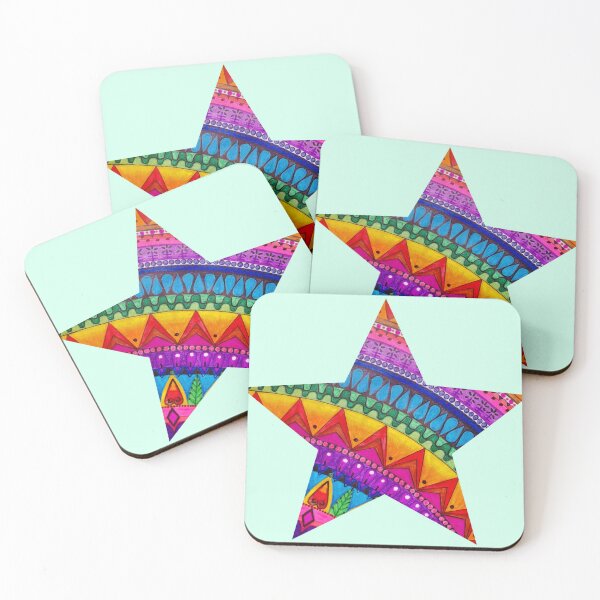 Item preview, Mystic Star of Cosmic Mandalas - Boho Zen Art designed and sold by Elibeth22.