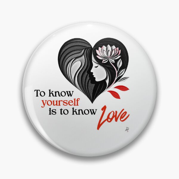Item preview, To Know Yourself Is to Know Love Woman Lotus Heart designed and sold by Timeless Muse.