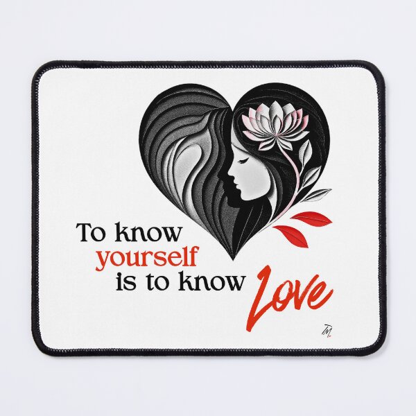 Item preview, To Know Yourself Is to Know Love Woman Lotus Heart designed and sold by Timeless Muse.