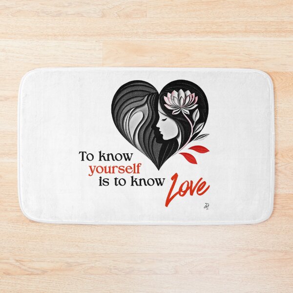 Item preview, To Know Yourself Is to Know Love Woman Lotus Heart designed and sold by Timeless Muse.