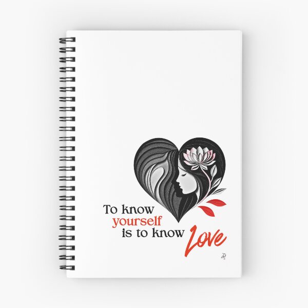 Item preview, To Know Yourself Is to Know Love Woman Lotus Heart designed and sold by Timeless Muse.