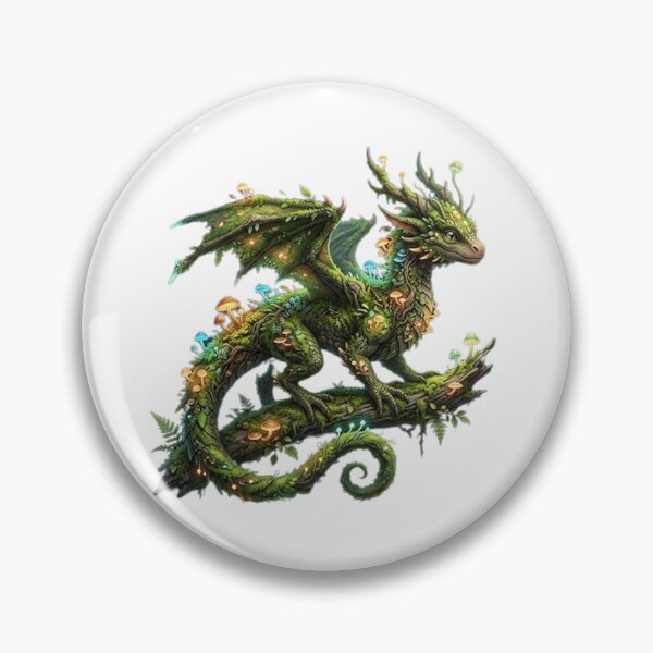 Item preview, Glowing Dragon Among Mushrooms designed and sold by Tiffany-Star.