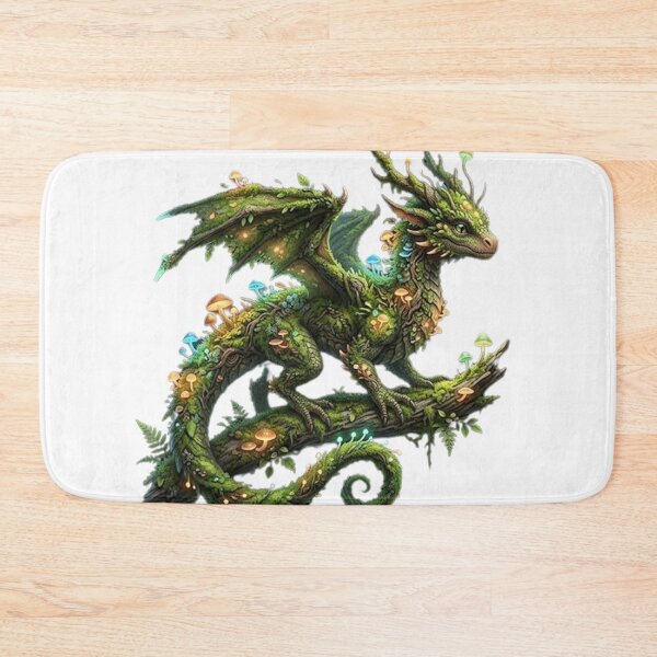 Item preview, Glowing Dragon Among Mushrooms designed and sold by Tiffany-Star.