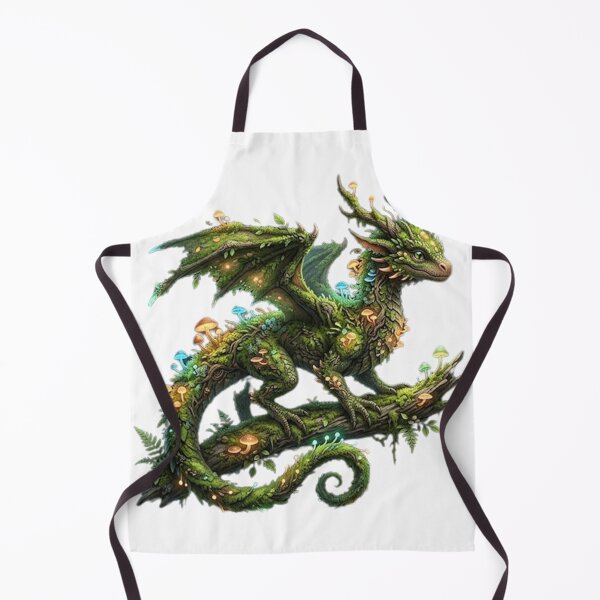Item preview, Glowing Dragon Among Mushrooms designed and sold by Tiffany-Star.
