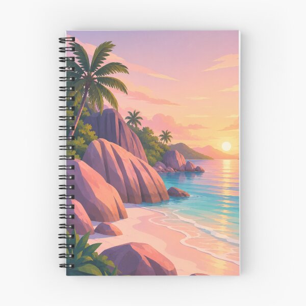 Item preview, La Digue Seychelles Sunrise Paradise designed and sold by Creative_Canvas.