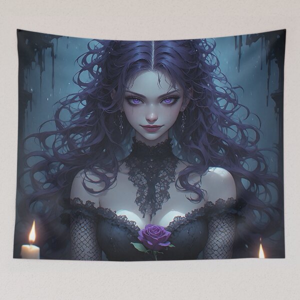 Item preview, Hot Halloween Anime Goth Girl Waifu 86 designed and sold by Your New Fixation.