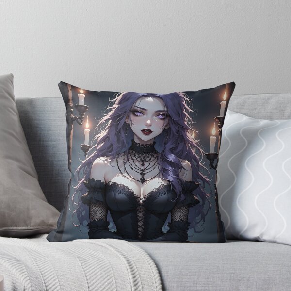 Item preview, Hot Halloween Anime Goth Girl Waifu 88 designed and sold by Your New Fixation.