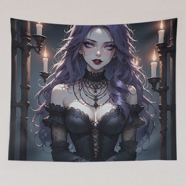Item preview, Hot Halloween Anime Goth Girl Waifu 88 designed and sold by Your New Fixation.
