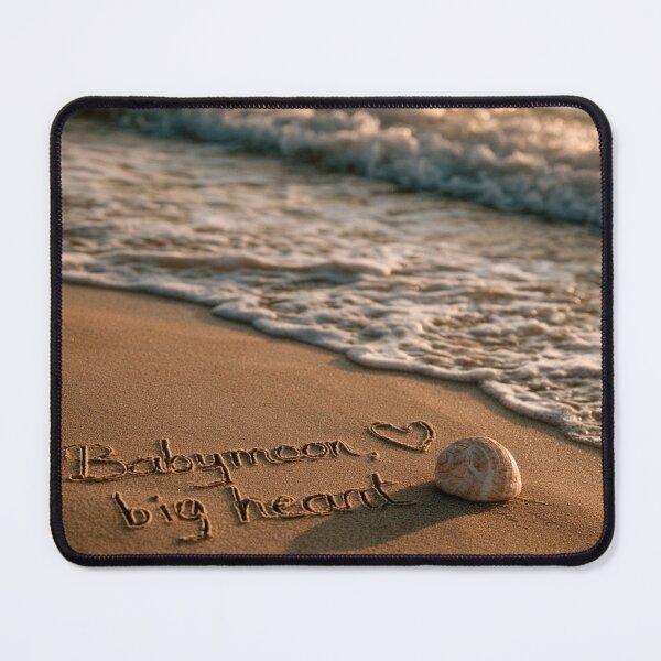 Item preview, Babymoon Big Heart Message On Sunset Shoreline designed and sold by chase-thewave.