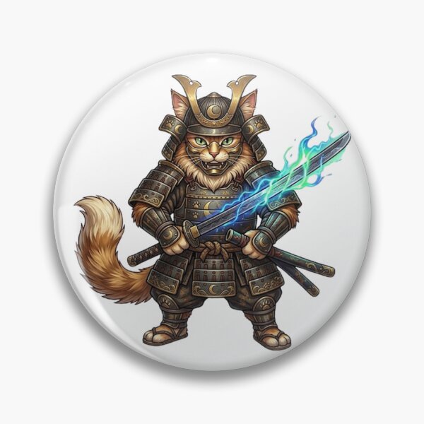 Item preview, Feline Samurai Sword Art designed and sold by Tiffany-Star.