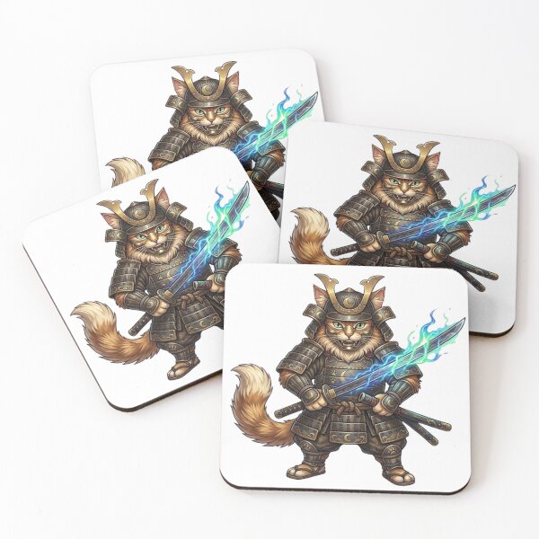 Item preview, Feline Samurai Sword Art designed and sold by Tiffany-Star.