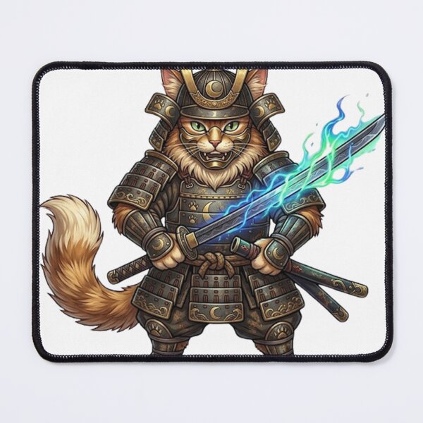 Item preview, Feline Samurai Sword Art designed and sold by Tiffany-Star.