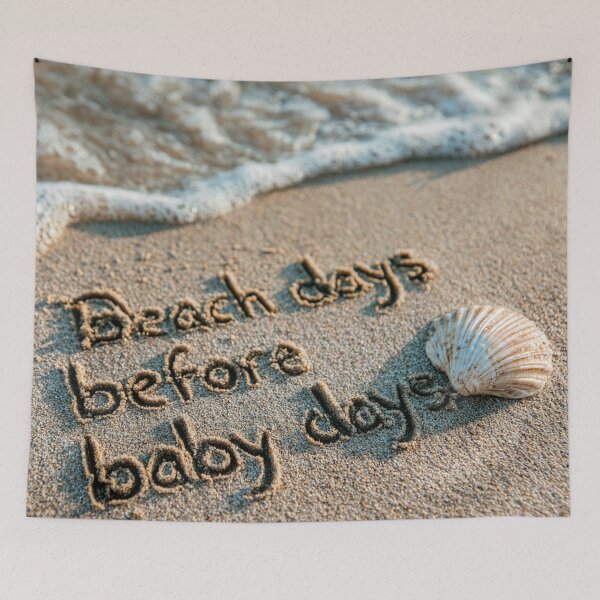 Item preview, Beach Days Before Baby Days Sand Message  designed and sold by chase-thewave.