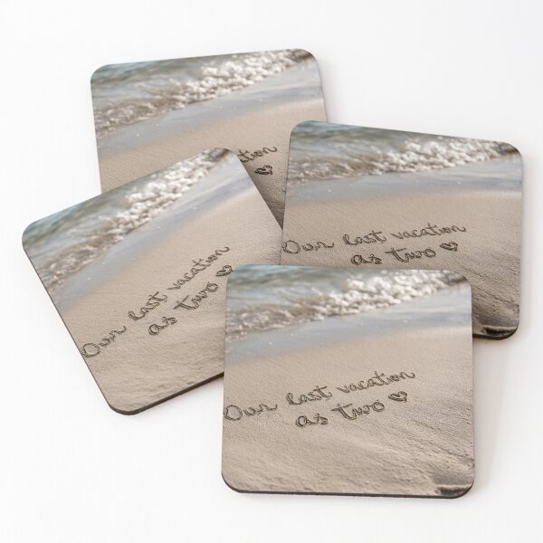 Item preview, Our Last Vacation As Two Sand Message babymoon designed and sold by chase-thewave.