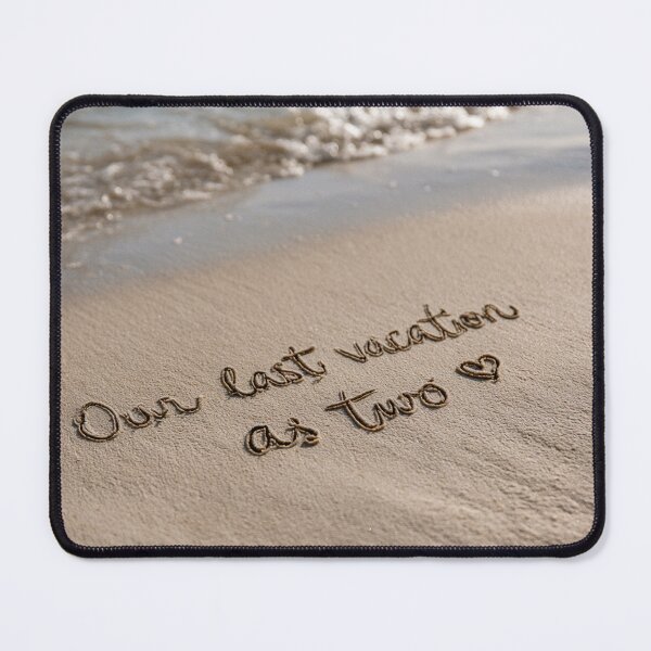 Item preview, Our Last Vacation As Two Sand Message babymoon designed and sold by chase-thewave.
