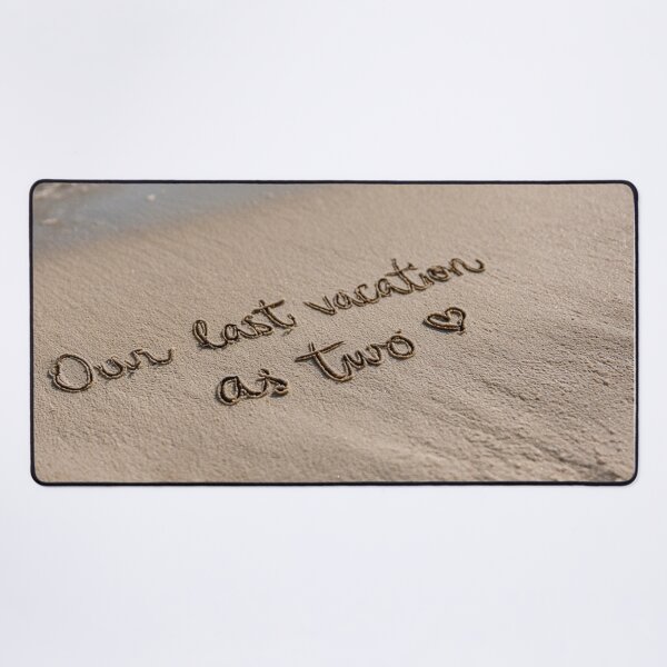 Item preview, Our Last Vacation As Two Sand Message babymoon designed and sold by chase-thewave.