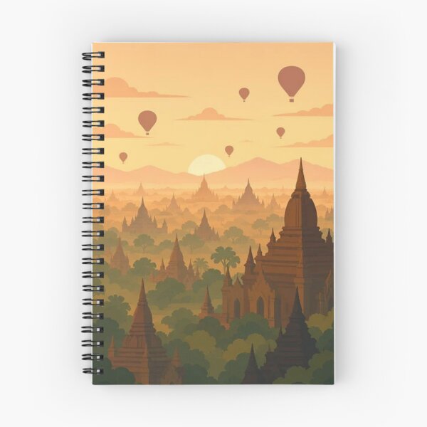 Item preview, Bagan Myanmar Sunrise Temples designed and sold by Creative_Canvas.