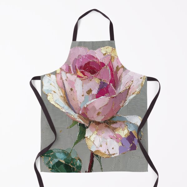 Item preview, Textured Pink Rose with Gold Foil Accents designed and sold by colorful-white.