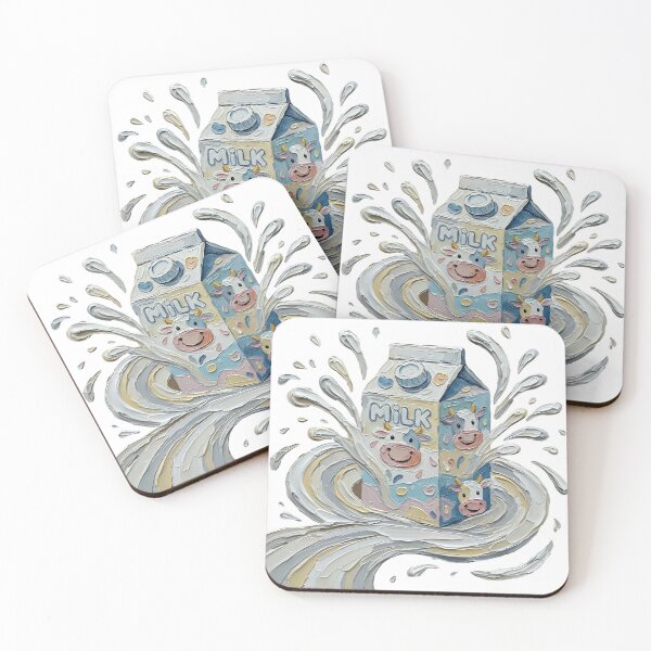 Item preview, Smiley Face Flower Milk Carton Palette Knife Painting Y2K Art designed and sold by GymTanLaundry.