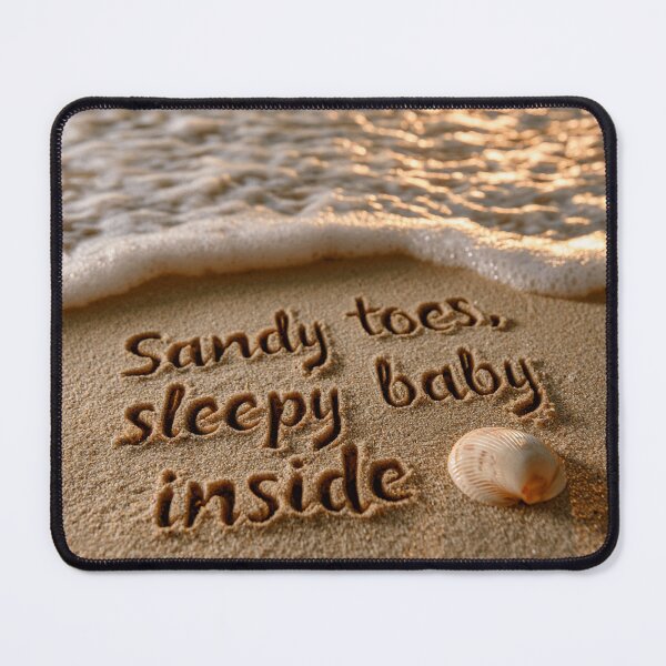 Item preview, Sandy Toes Sleepy Baby Inside Sand Writing designed and sold by chase-thewave.