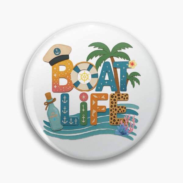 Item preview, Boat Life Summer Vintage Nautical designed and sold by VibranPalette.