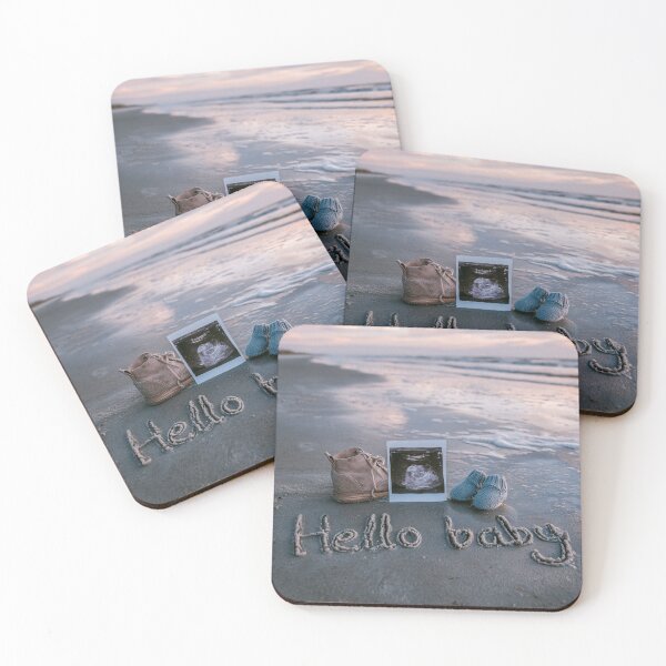 Item preview, Hello Baby Sonogram Beach Sand Writing designed and sold by chase-thewave.